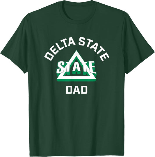 Delta State University Statesmen Arched Dad T-Shirt - T-Shirt | Forest