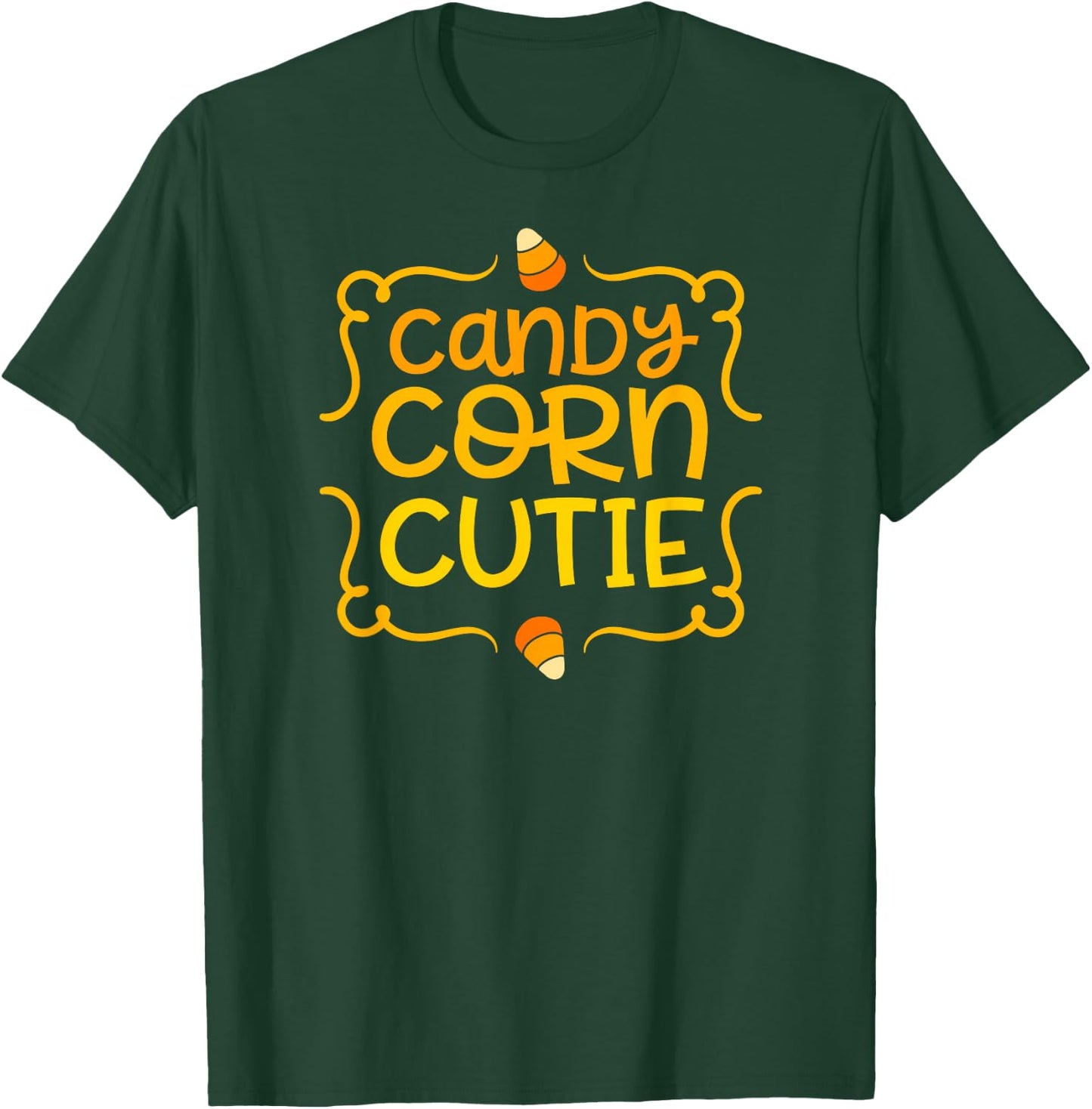 Halloween CANDY CORN CUTIE Toddler Girl Kids Mom Fall Season T-Shirt - T-Shirt | Forest