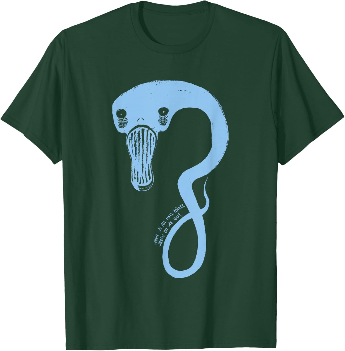 Billie Eilish Official Monster Blue T-Shirt - T-Shirt | Forest