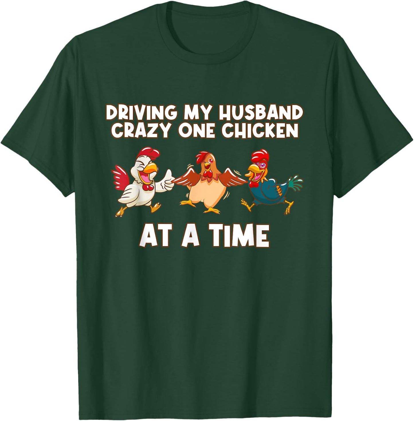 Crazy Chicken Funny Lady Gifts for Chicken Lovers T-Shirt - T-Shirt | Forest