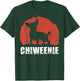 Cute Retro Chiweenie Silhouette Gift Design for Chiw T-Shirt - T-Shirt | Forest