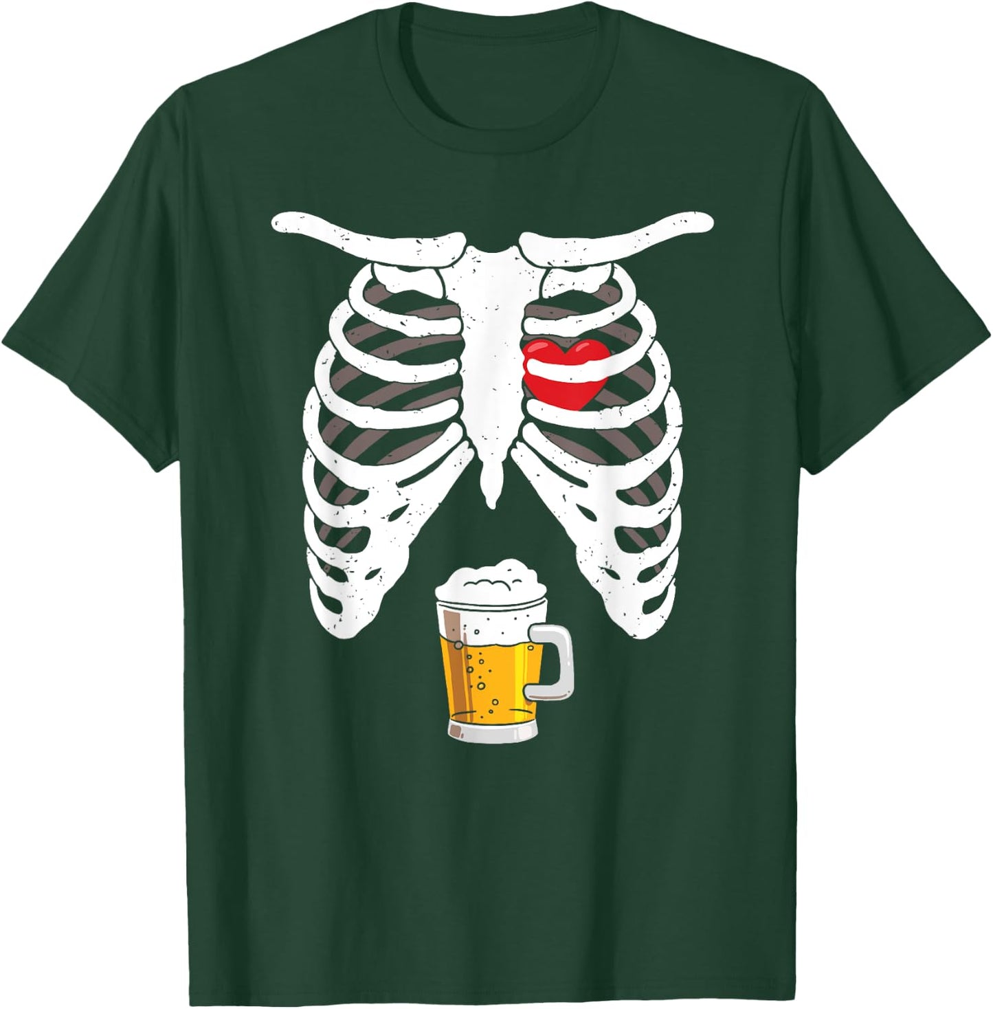 Pregnancy Announcement For Dad Shirt Pregnant Skeleton T-Shirt - T-Shirt | Forest