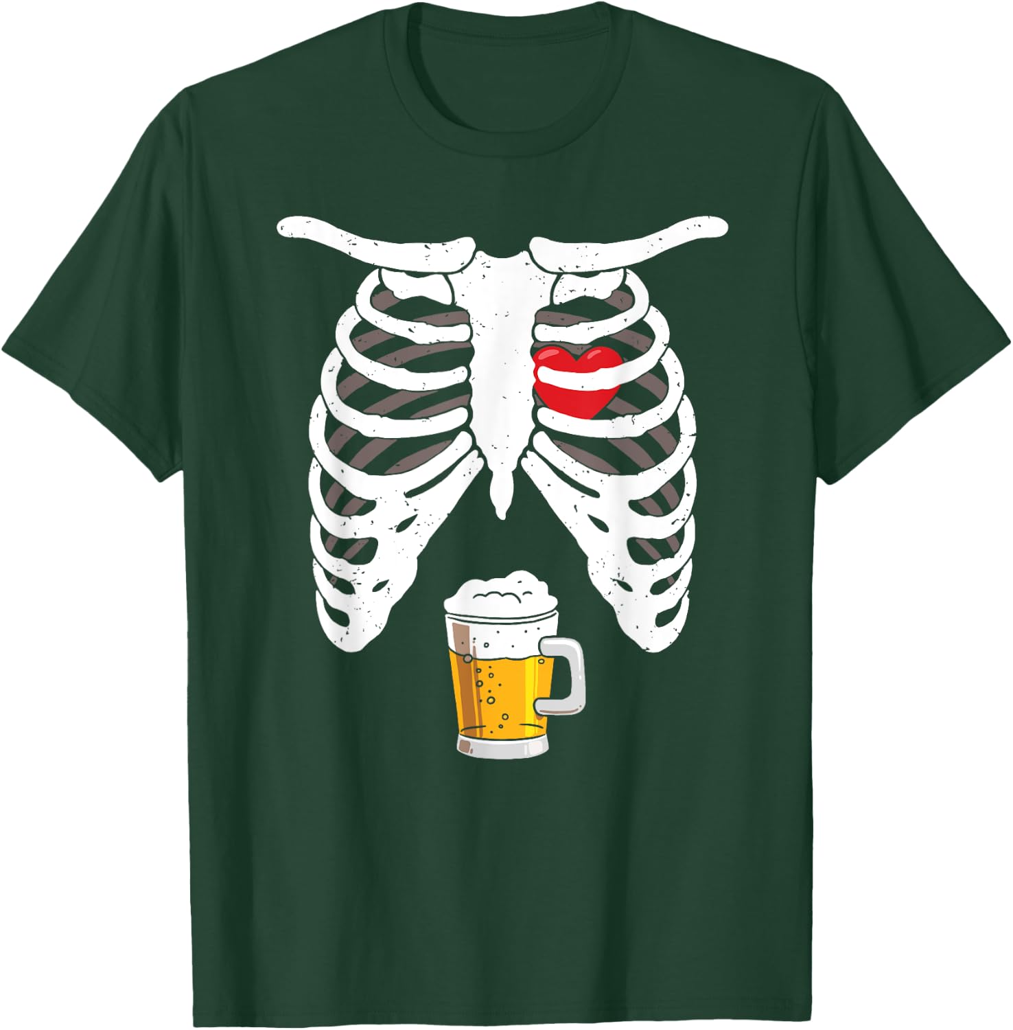 Pregnancy Announcement For Dad Shirt Pregnant Skeleton T-Shirt - T-Shirt | Forest