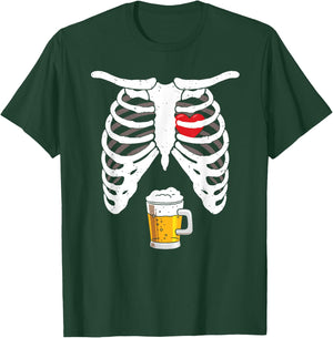 Pregnancy Announcement For Dad Shirt Pregnant Skeleton T-Shirt - T-Shirt | Forest