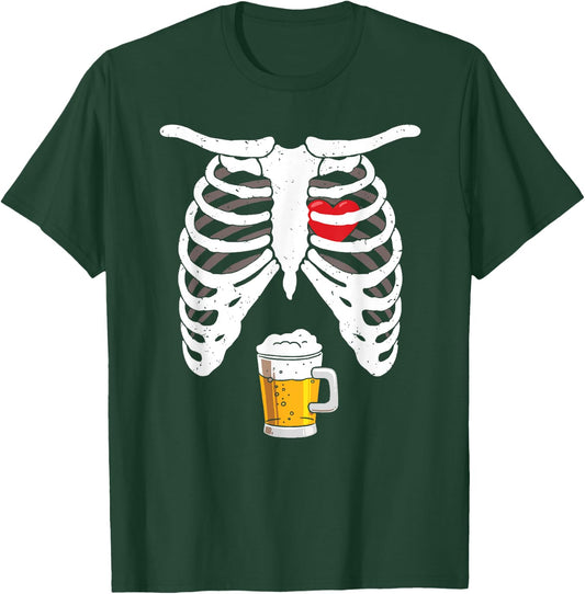 Pregnancy Announcement For Dad Shirt Pregnant Skeleton T-Shirt - T-Shirt | Forest