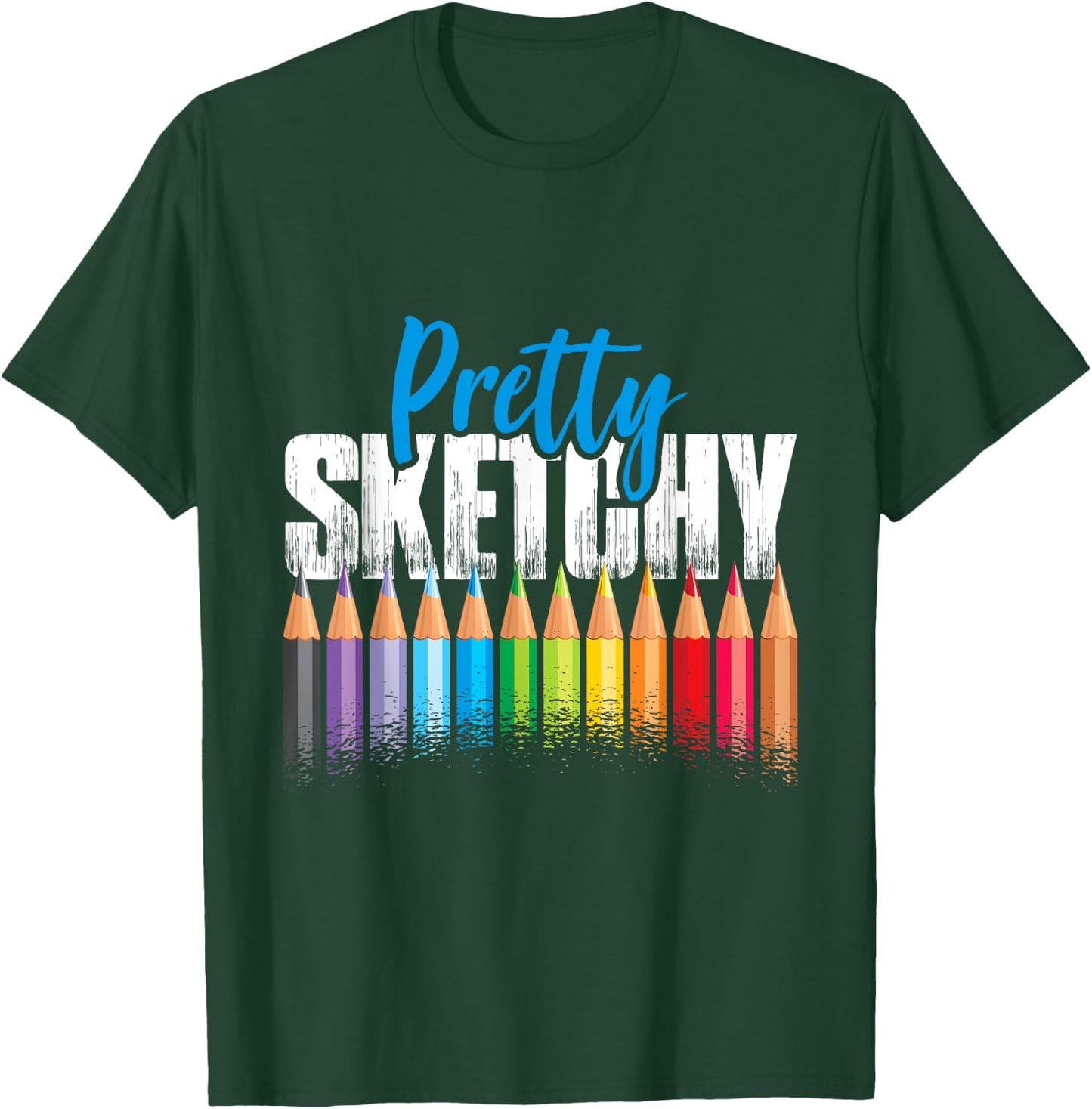 Pretty Sketchy Art T-Shirt - T-Shirt | Forest