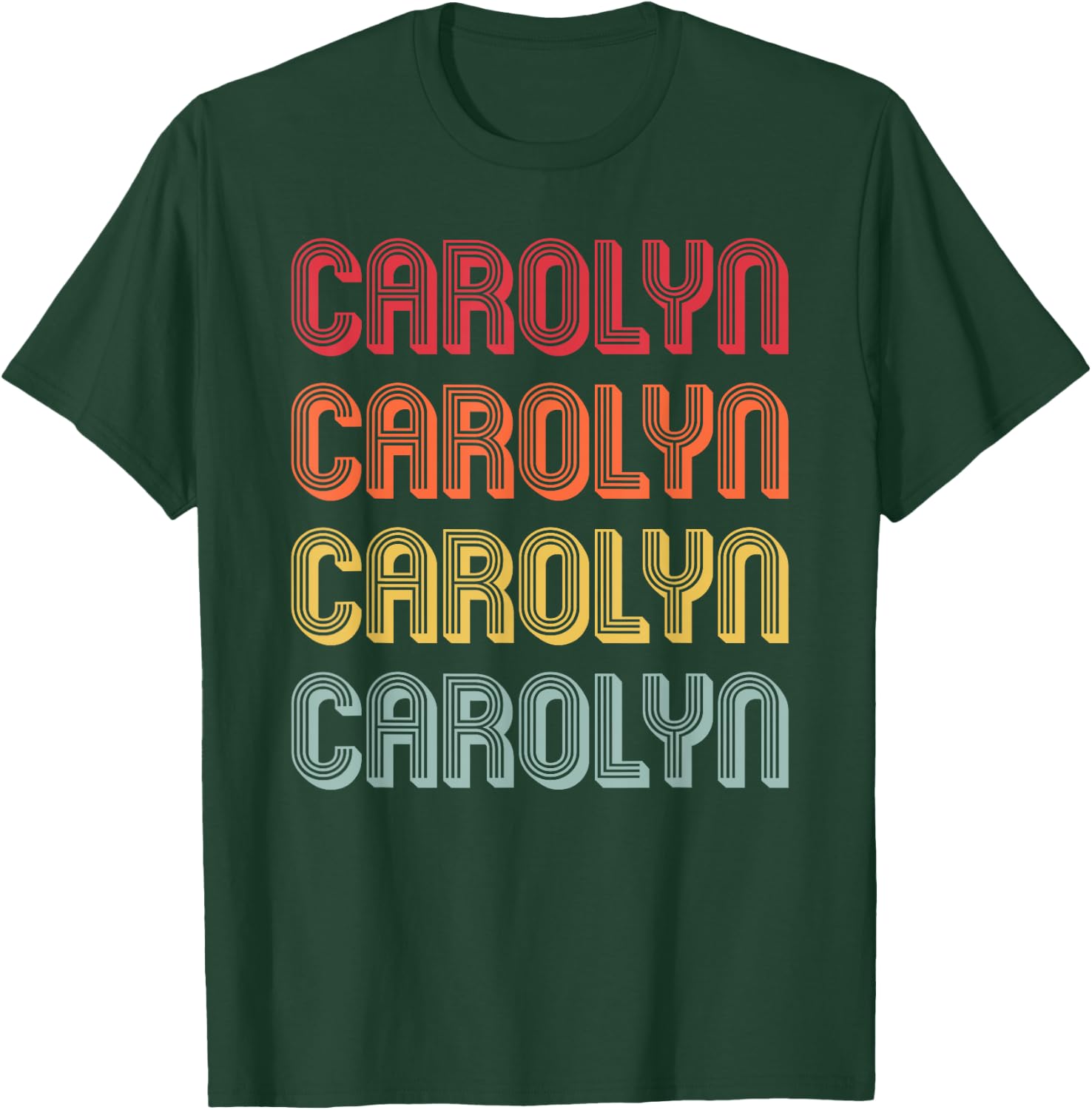 CAROLYN Gift Name Personalized Retro Vintage 80/90s Birthday T-Shirt - T-Shirt | Forest