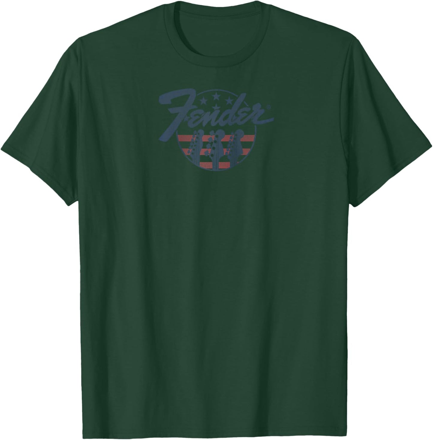 Fender Guitar Flag Raglan Baseball T-Shirt - T-Shirt | Forest