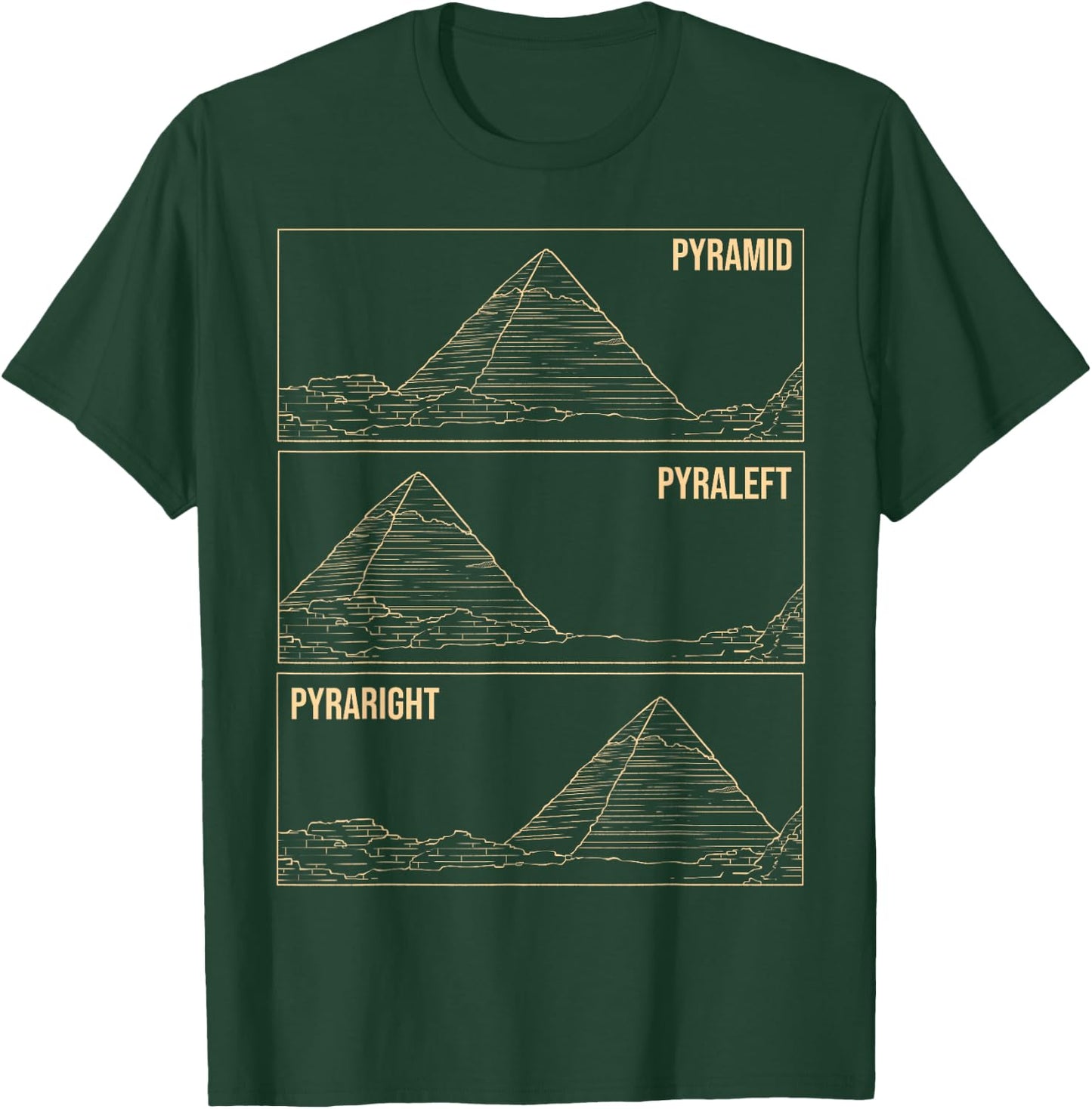 Pyramid Meme Funny Ancient Egypt Pyramids Egyptian Gift T-Shirt - T-Shirt | Forest