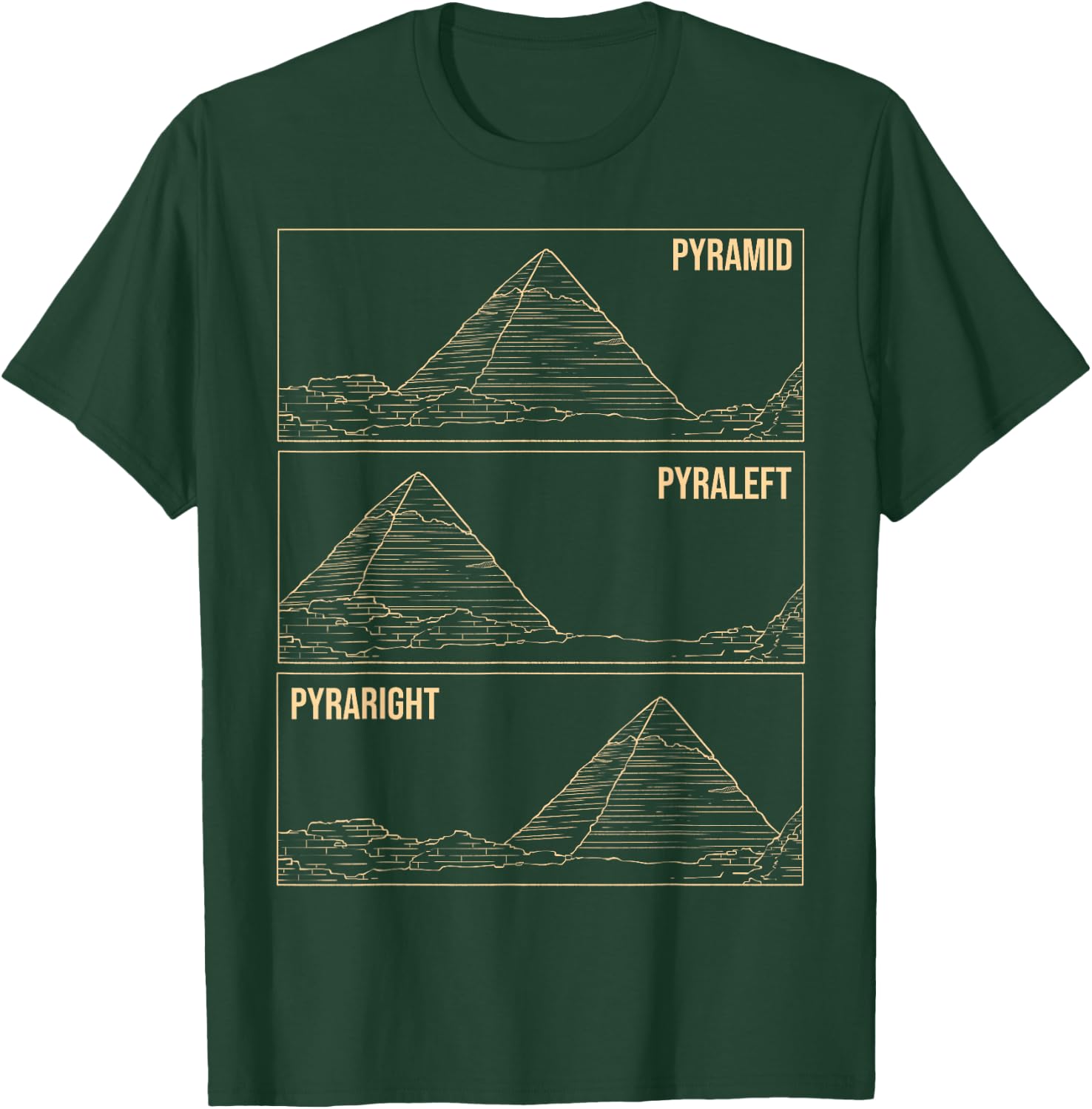 Pyramid Meme Funny Ancient Egypt Pyramids Egyptian Gift T-Shirt - T-Shirt | Forest