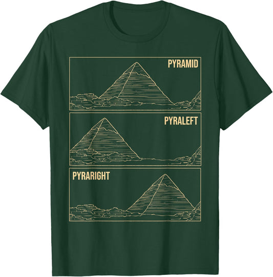 Pyramid Meme Funny Ancient Egypt Pyramids Egyptian Gift T-Shirt - T-Shirt | Forest
