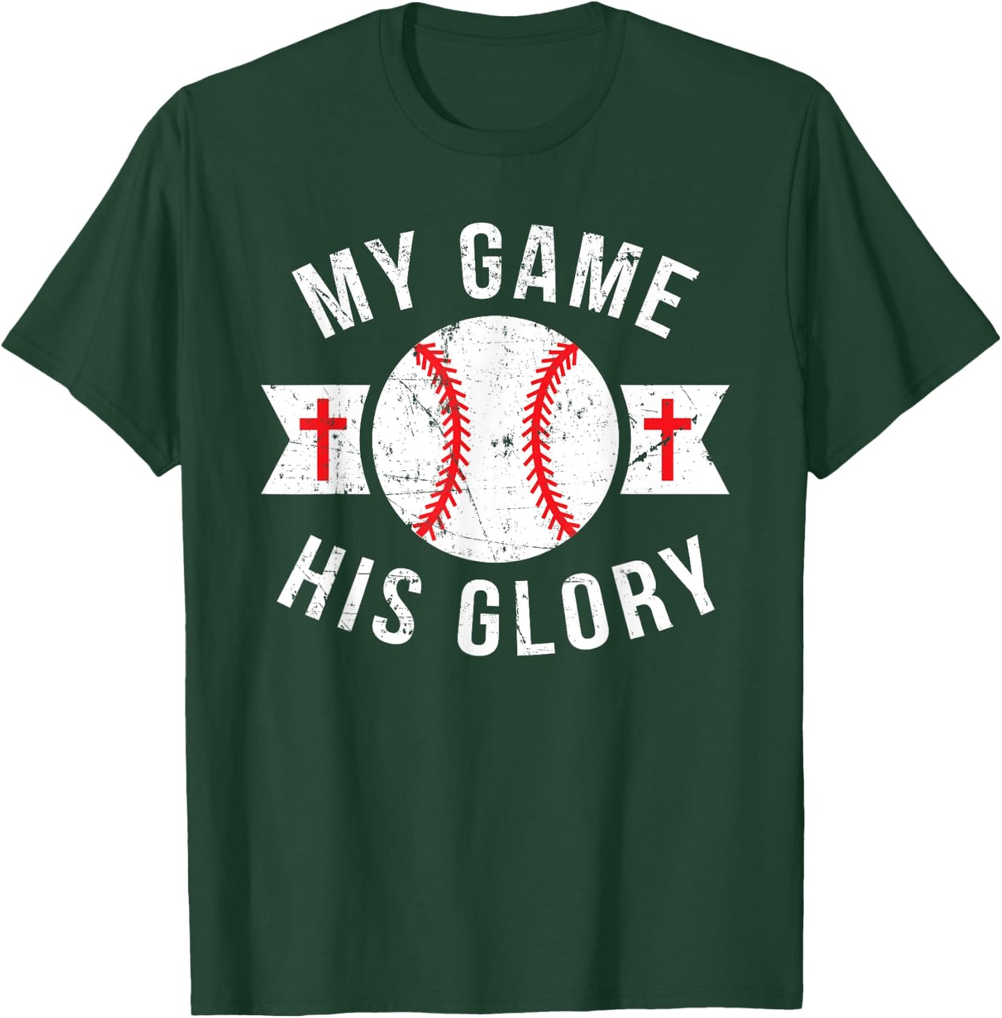 Kids Baseball Shirts For Teen Boys Gifts Christian Baseball T-Shirt - T-Shirt | Forest