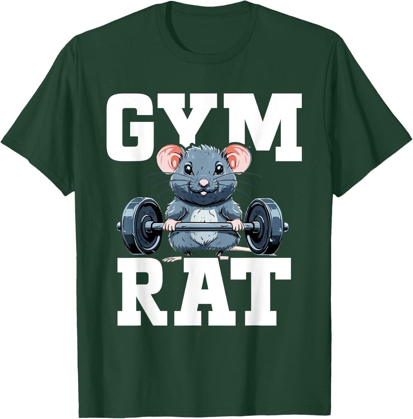 Funny Sport Gym Rat Fitness Bodybuilding T-Shirt - T-Shirt | Forest