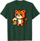 Orange Tabby Cat Beer Pet Funny Drinking T-Shirt - T-Shirt | Forest