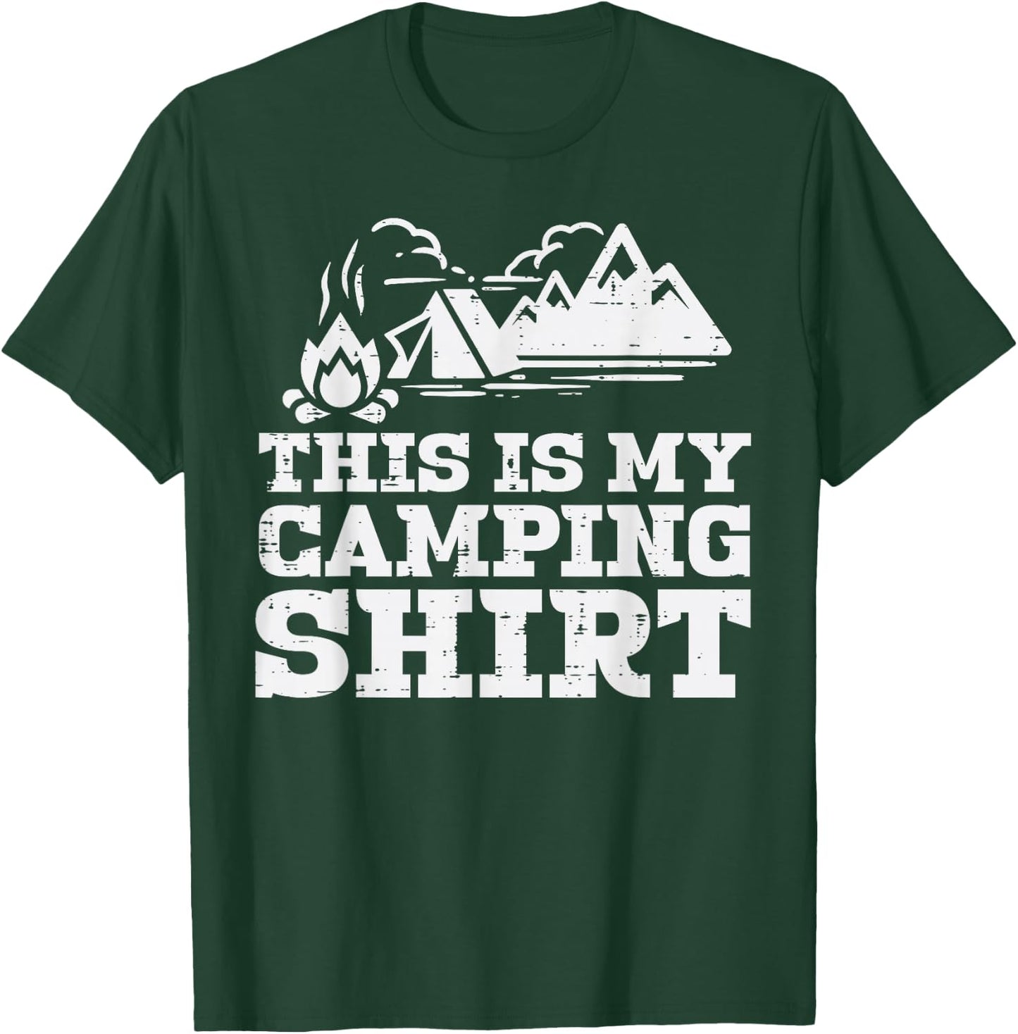 This Is My Camping Shirt Funny Camp Camper Men Women Kids T-Shirt - T-Shirt | Forest