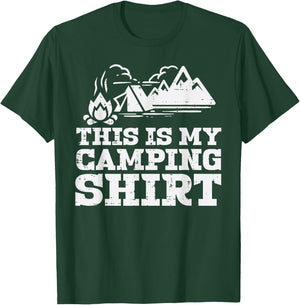 This Is My Camping Shirt Funny Camp Camper Men Women Kids T-Shirt - T-Shirt | Forest