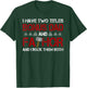I have two titles Bonus Dad and Fathor Bonus-father Gift T-Shirt - T-Shirt | Forest