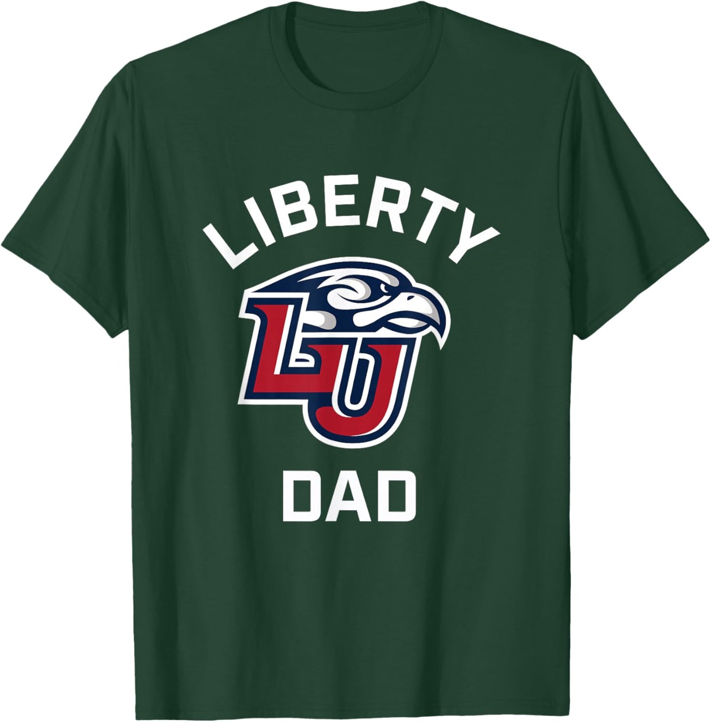 Liberty University Flames Arched Dad T-Shirt - T-Shirt | Forest