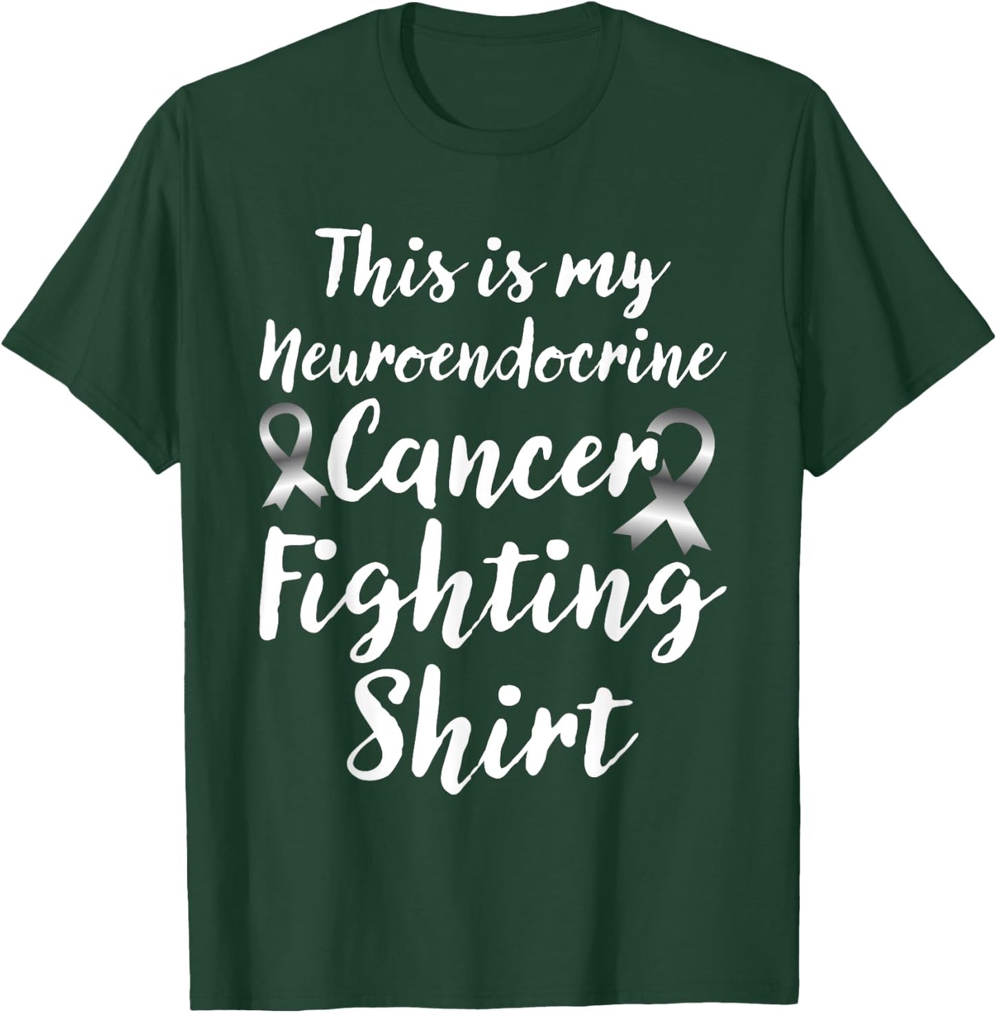 Neuroendocrine Cancer Awareness Zebra Ribbon This Is My Canc T-Shirt - T-Shirt | Forest