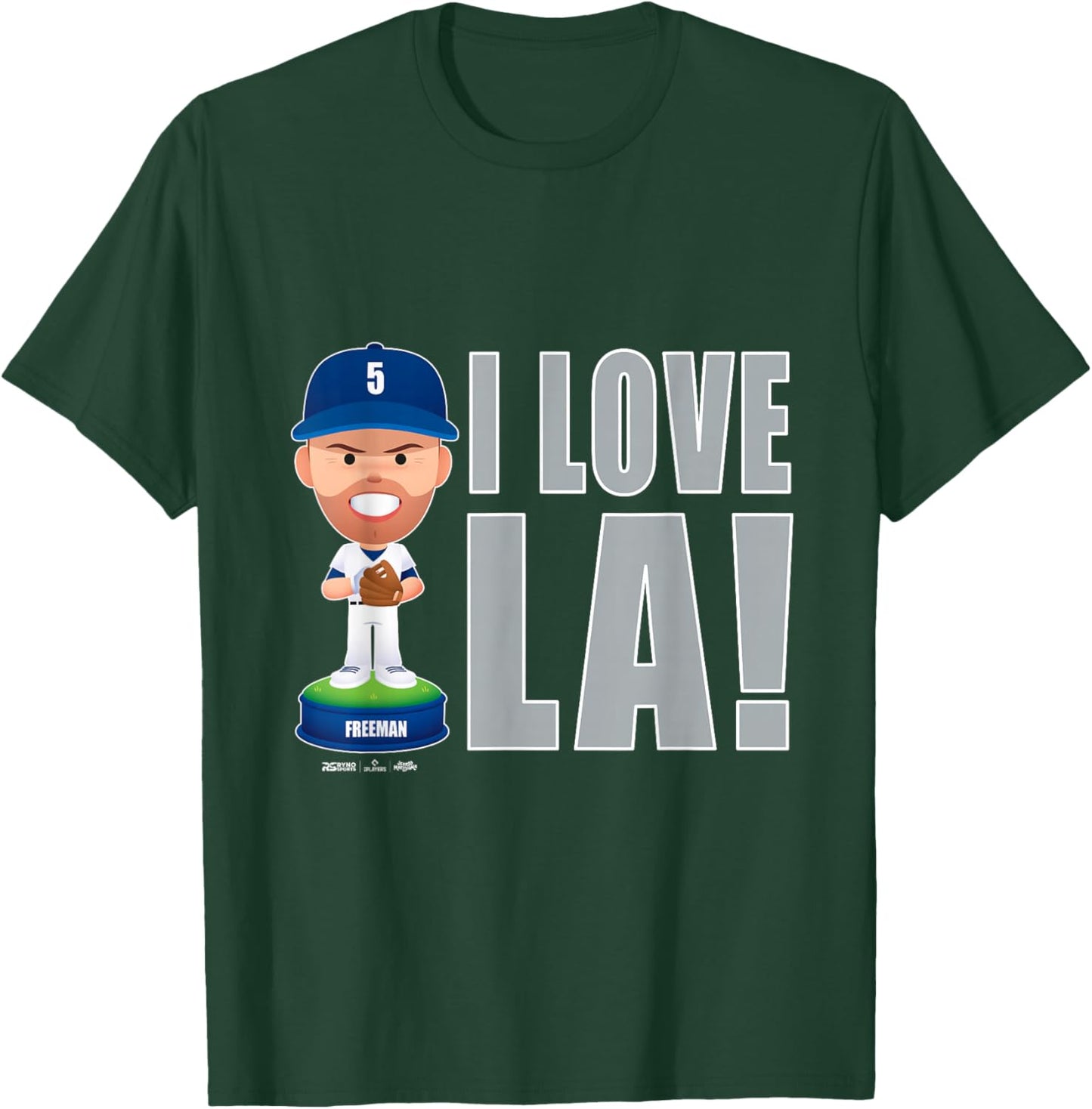 Freddie Freeman Los Angeles Baseball I Love LA MLBPA T-Shirt - T-Shirt | Forest