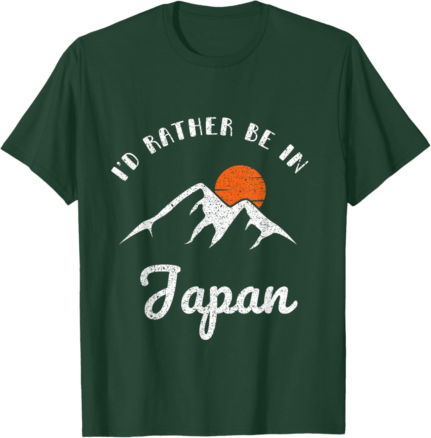 I'd Rather Be In Japan Vintage Retro Japan T-Shirt - T-Shirt | Forest