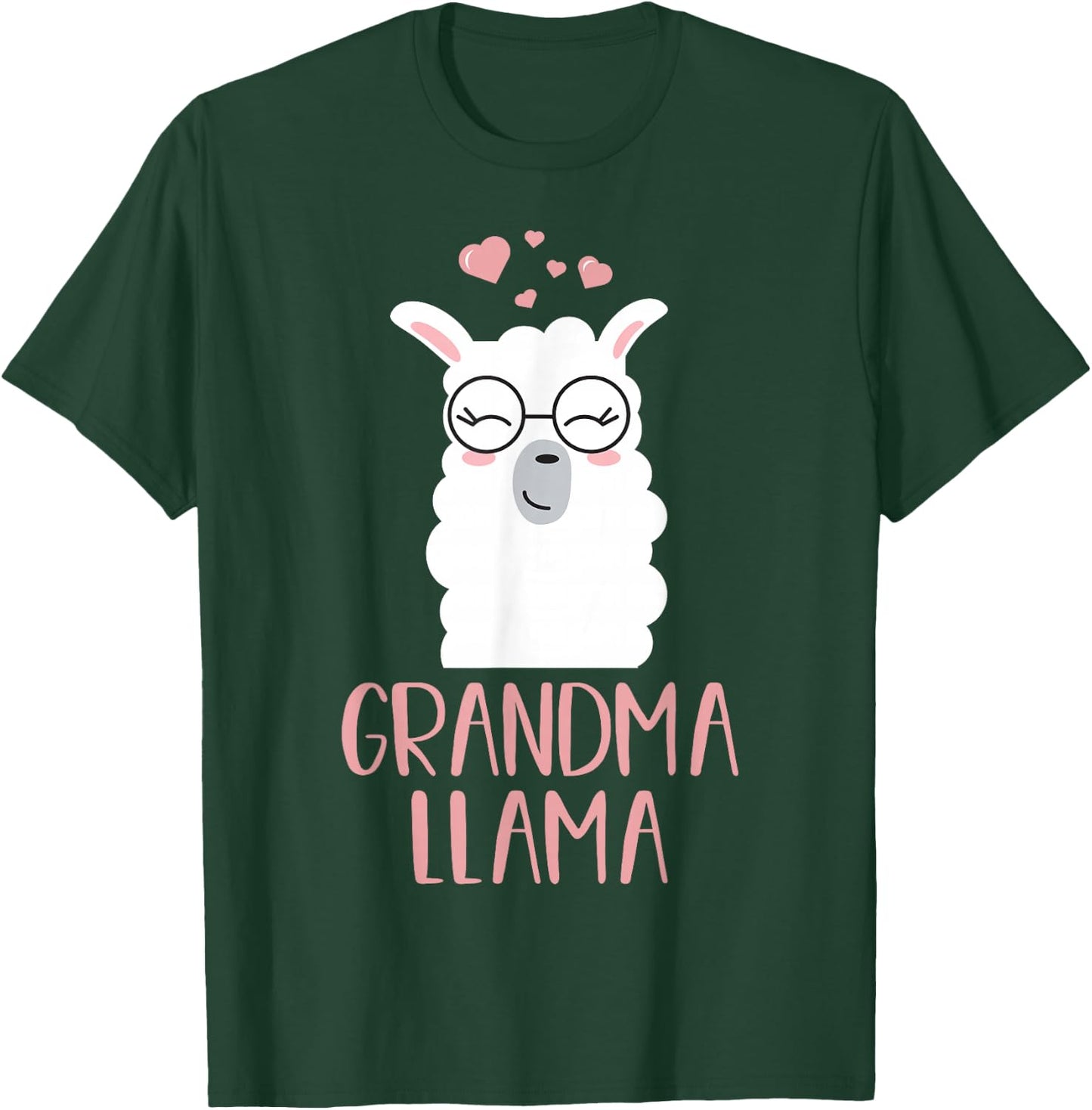 Grandma Llama Cute Grandmother Gift T-Shirt - T-Shirt | Forest