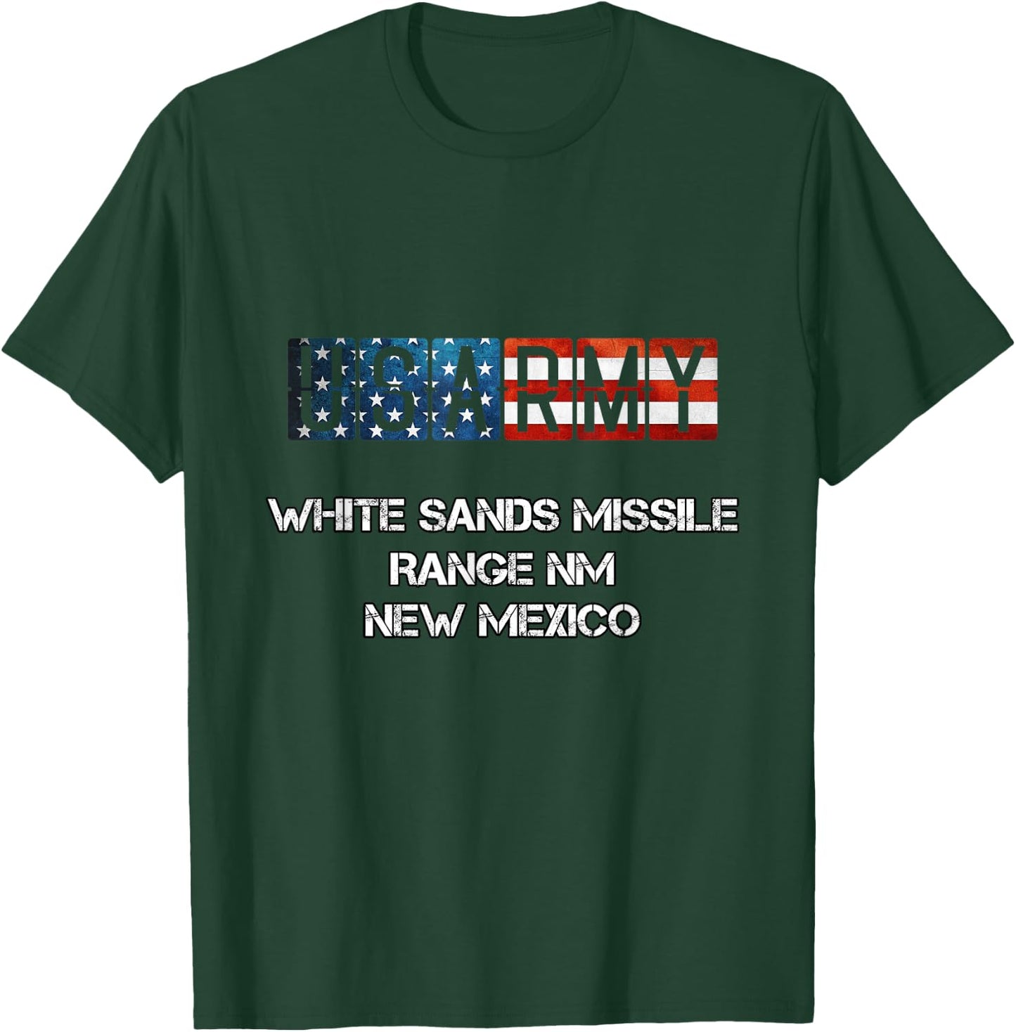 White Sands Missile Range US Flag Army T-Shirt - T-Shirt | Forest