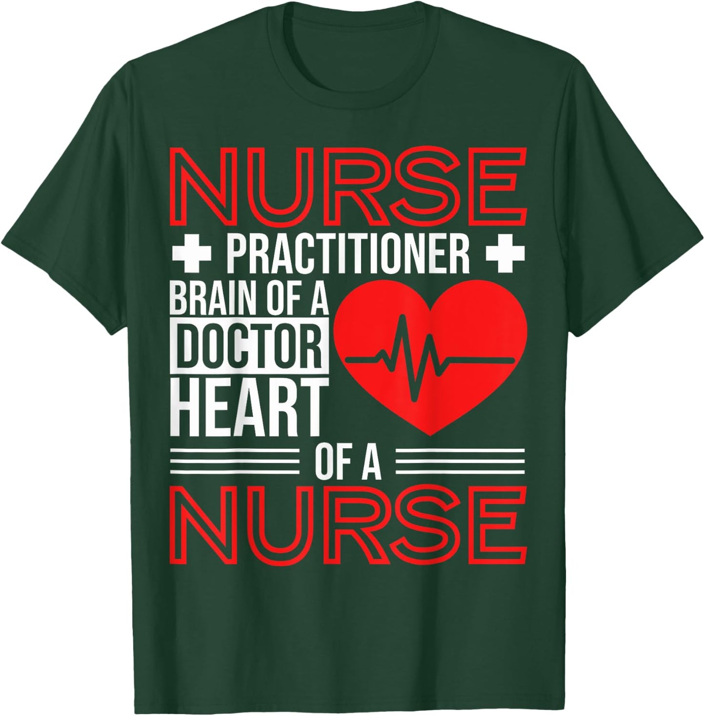 New Nurse Practitioners Nurse Practitioner Brain Of A Doctor T-Shirt - T-Shirt | Forest