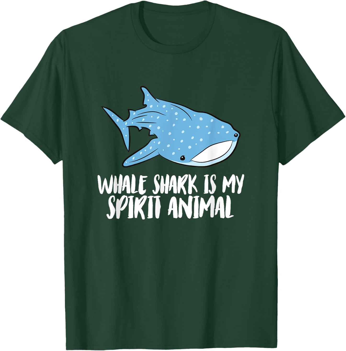 Whale Shark Is My Spirit Animal Cute Whale Shark T-Shirt - T-Shirt | Forest