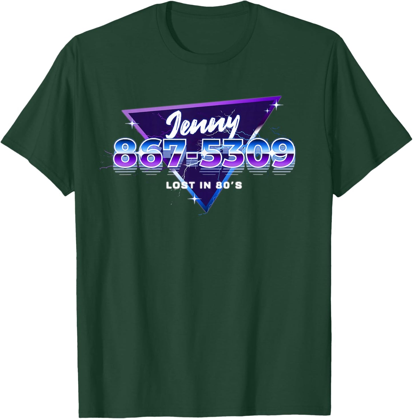 Jenny Phone Number 867-5309 Funny Rock Music 80's T-Shirt - T-Shirt | Forest