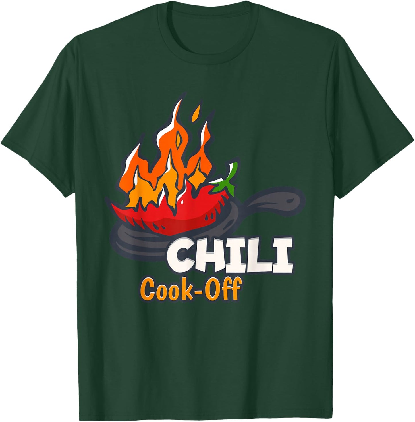 Retro Chili Cook Off Designs, I Love Chili Gifts T-Shirt - T-Shirt | Forest