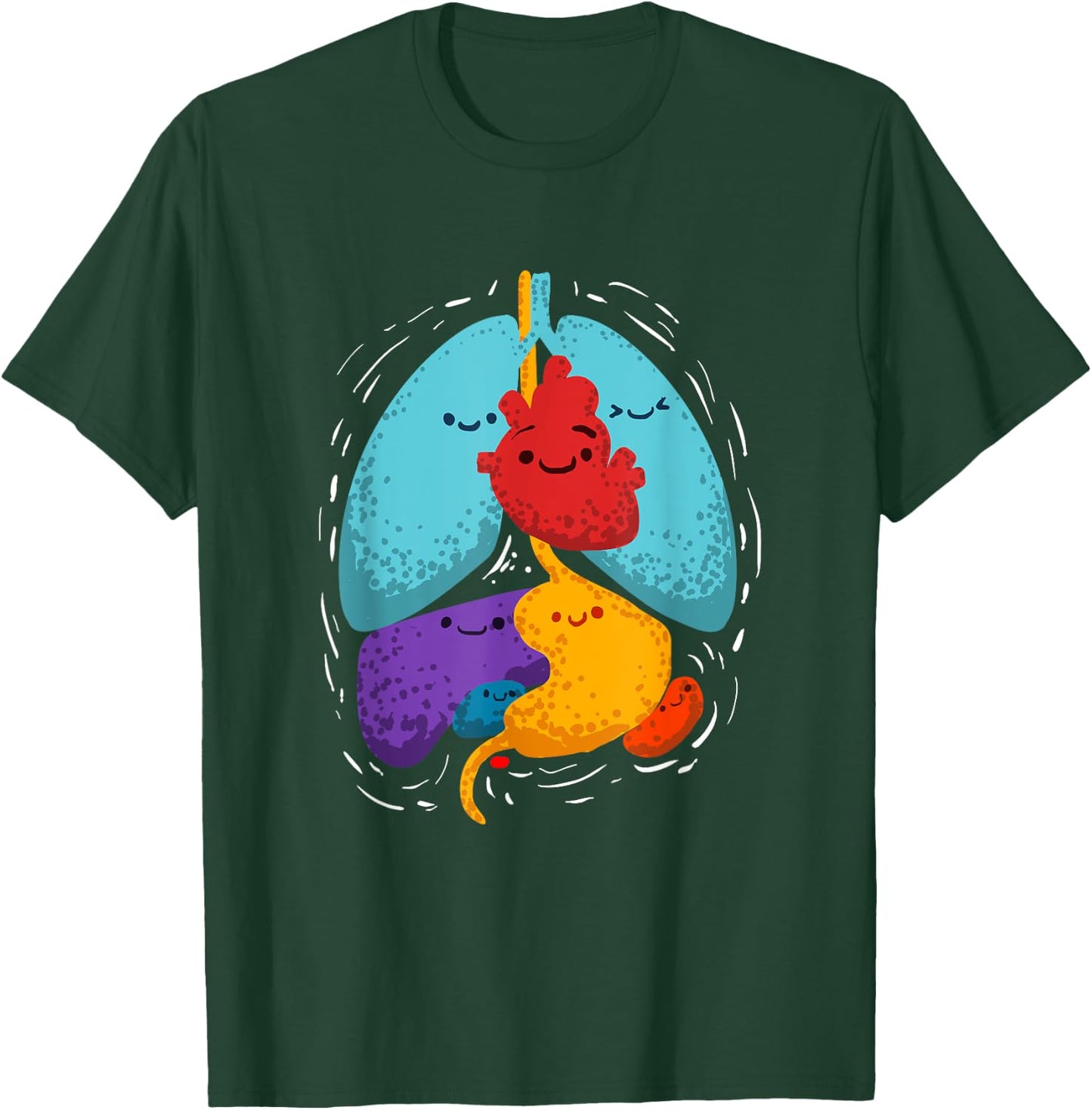 Inner Organs Anatomy Gift A Medical Student T-Shirt - T-Shirt | Forest