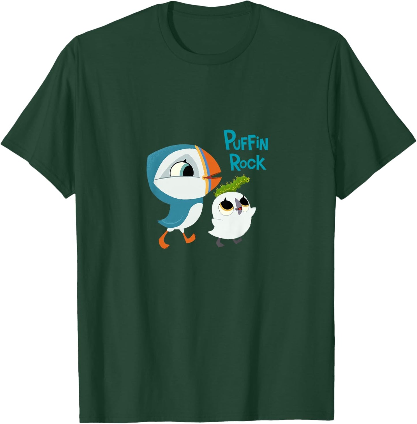 Puffin Rock - Official Merchandise - Oona & Baba take a walk T-Shirt - T-Shirt | Forest