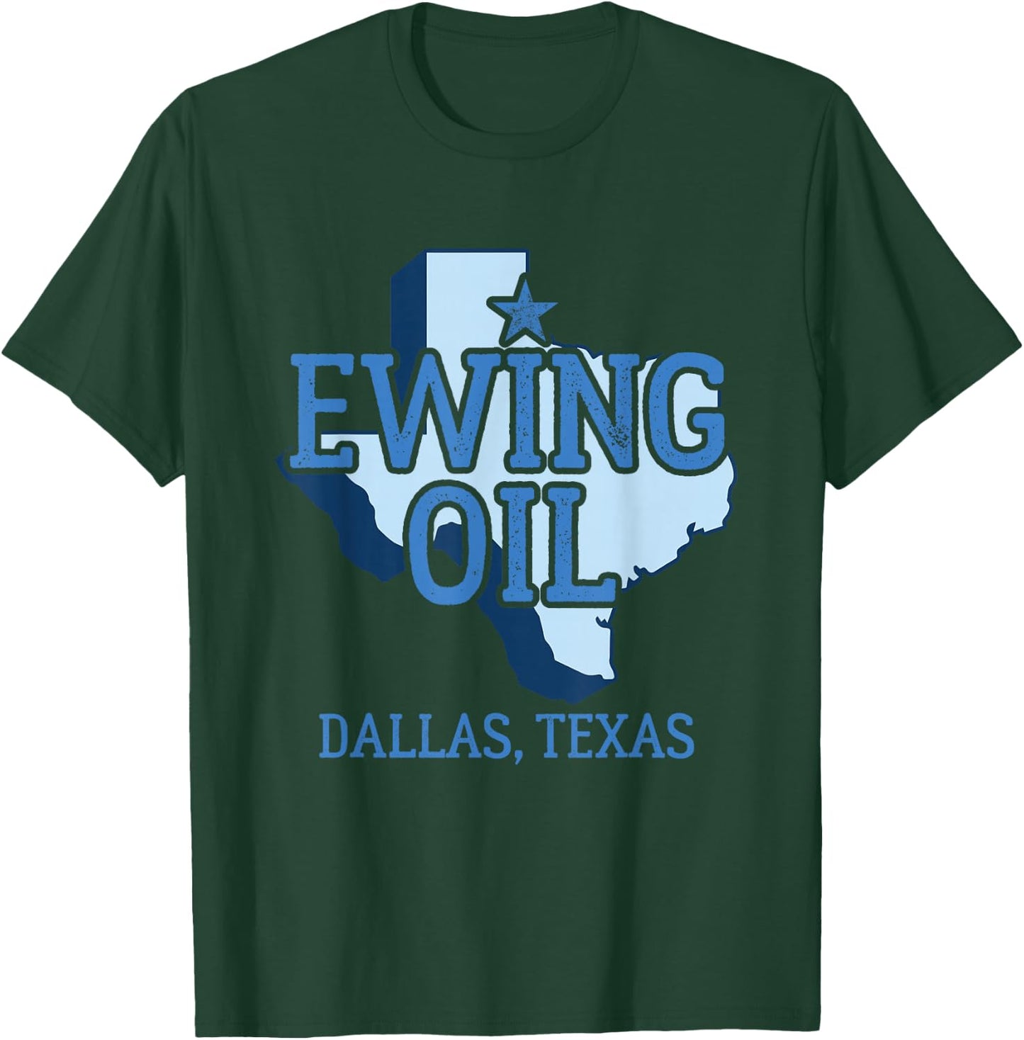 Dallas Texas Gifts Ewing Oil - Women's Classic Fit Black Short Sleeve - Size S T-Shirt - T-Shirt | Forest