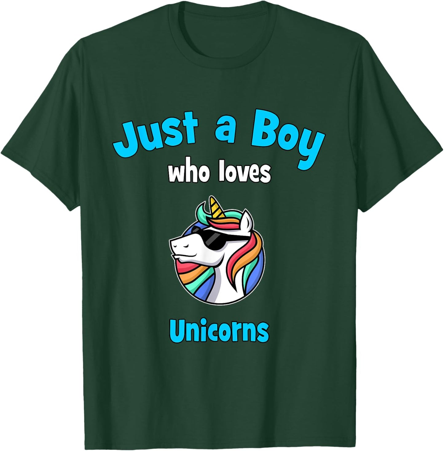 Unicorn Shirt for Boys | Children's Unicorn T-Shirt - T-Shirt | Forest