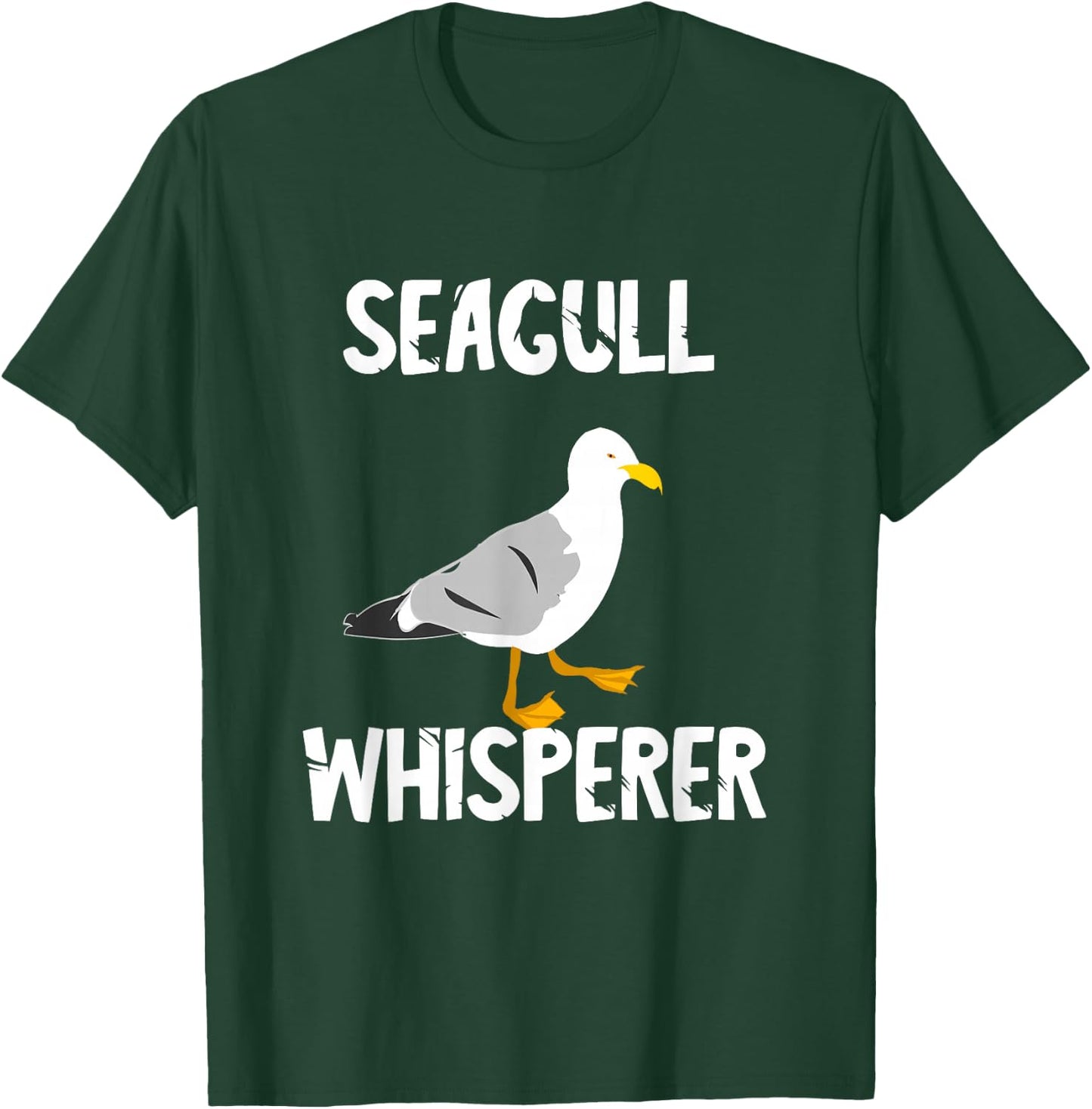 Seagulls Whisperer Seagull Harbour Birds Sea Bird T-Shirt - T-Shirt | Forest