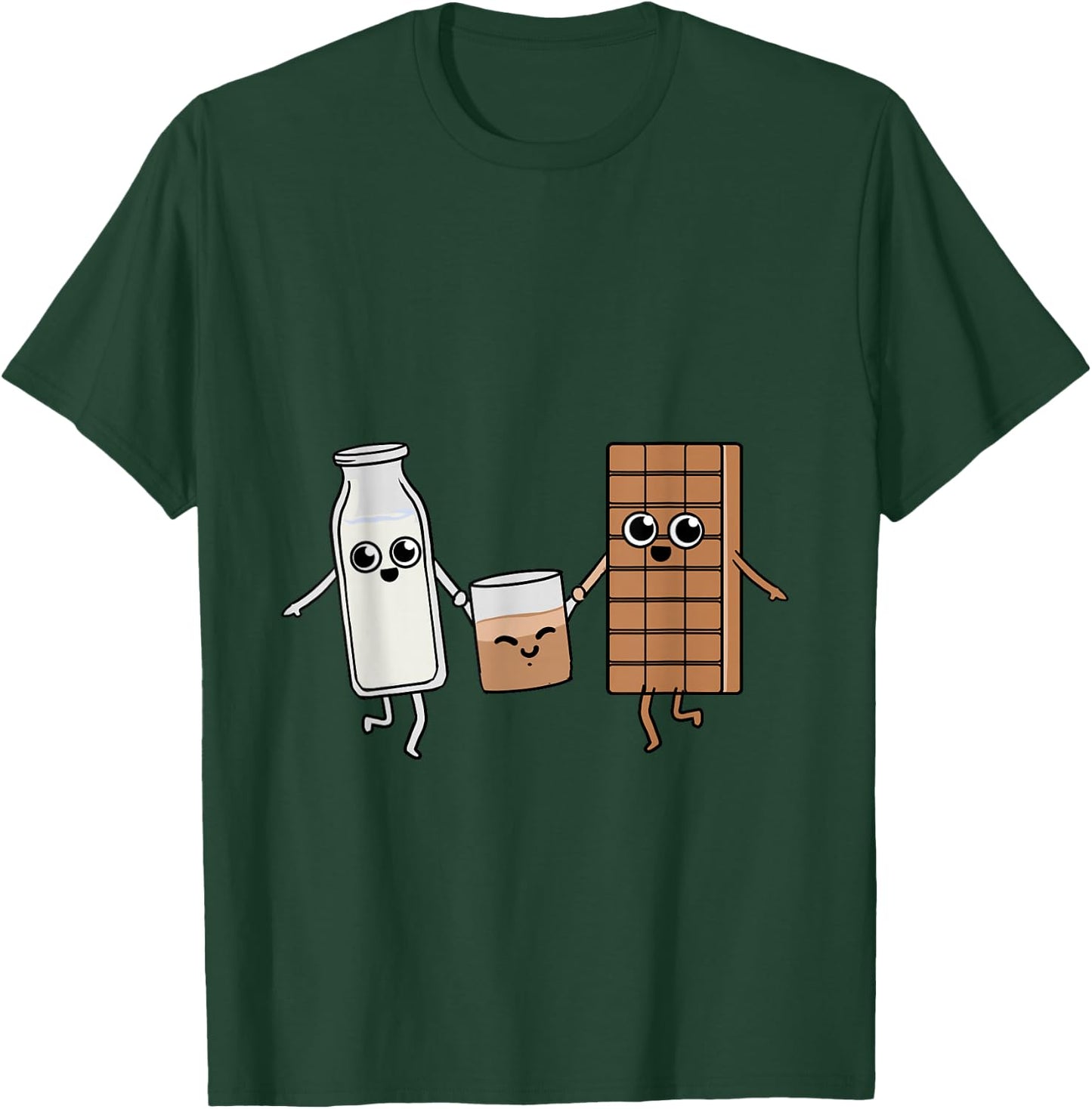 Kawaii Chocolate Milk Chocolate Milk Lover Gift T-Shirt - T-Shirt | Forest