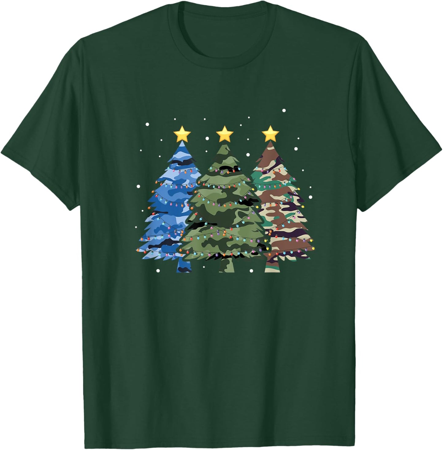 Christmas Tree Camo Camouflage T-Shirt - T-Shirt | Forest