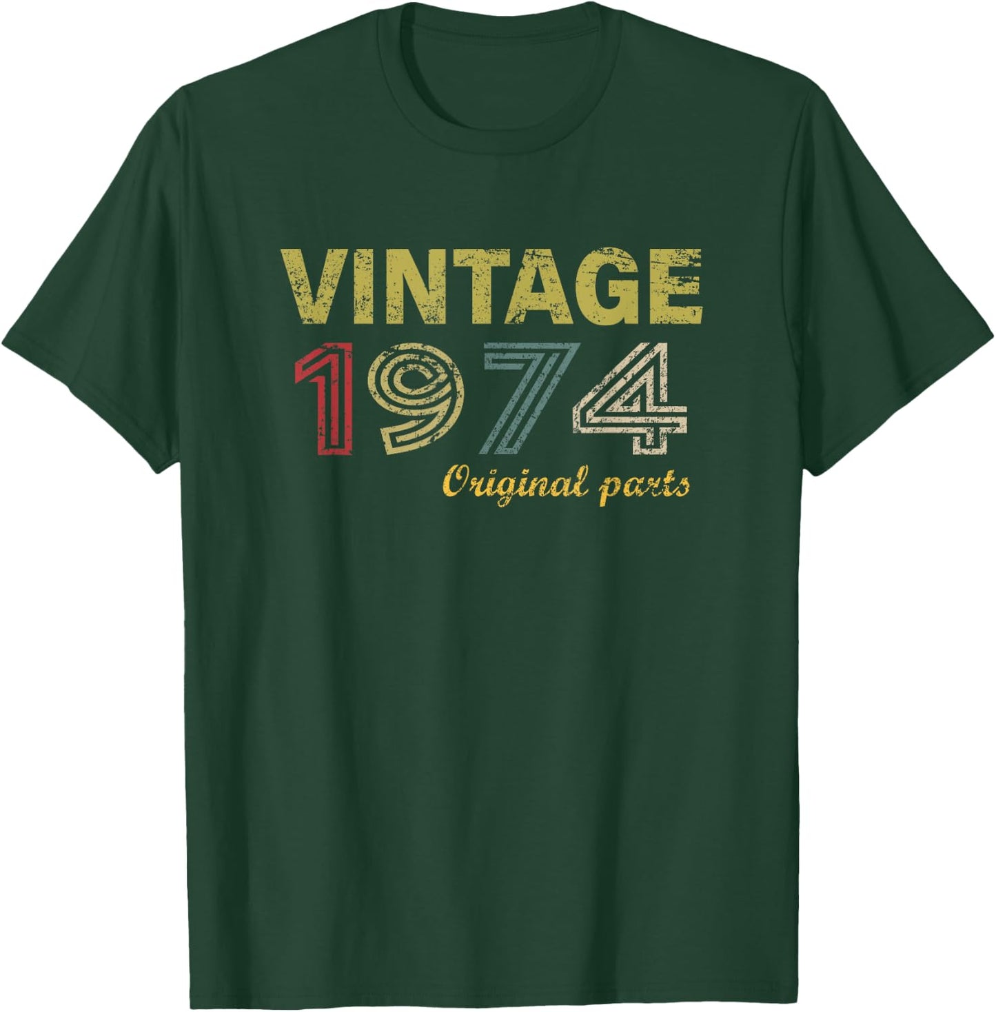 Vintage 1974 Cool 51 Year Old Bday Men Women 51st Birthday T-Shirt - T-Shirt | Forest