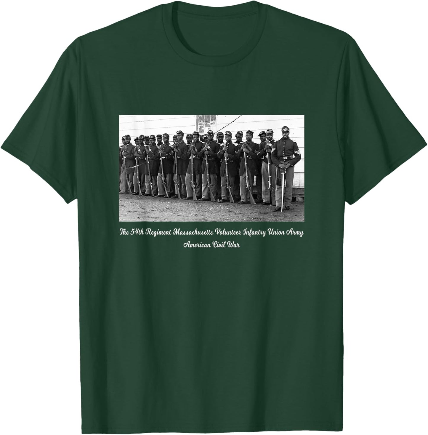 Civil US War Legacy Black History All Black Regiment T-Shirt - T-Shirt | Forest