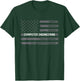 Computer Engineering American Flag Distressed Graphic Women Men T-Shirt - T-Shirt | Forest