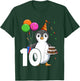 Penguin Birthday 10 Penguin 10th Birthday Penguin Party 10th T-Shirt - T-Shirt | Forest