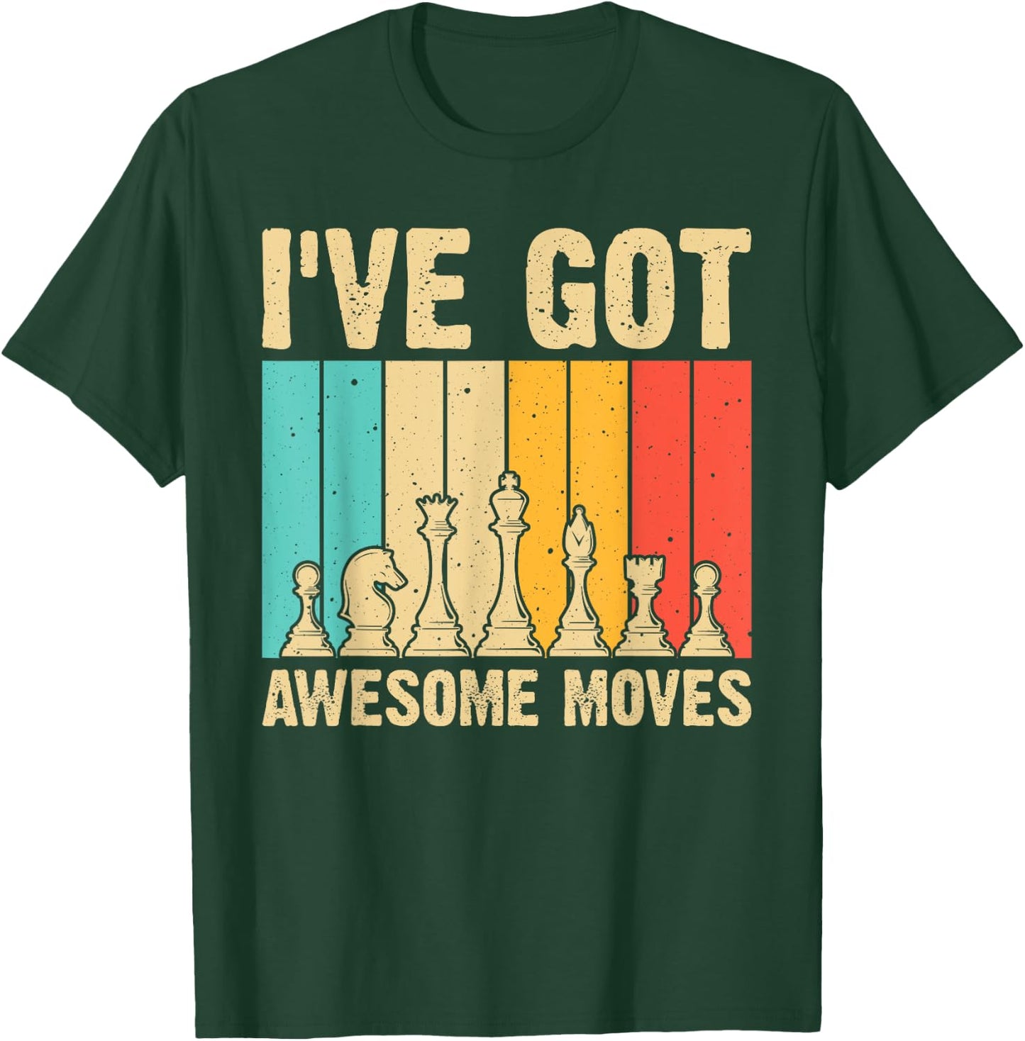 Funny Chess Gift Chess Player Men Women Kids Chess Lover T-Shirt - T-Shirt | Forest