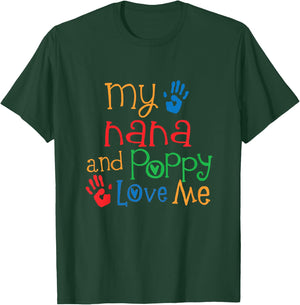 Kids My Nana and Poppy Love Me T-Shirt - T-Shirt | Forest