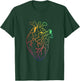 Human heart rainbow colour pride T-Shirt - T-Shirt | Forest