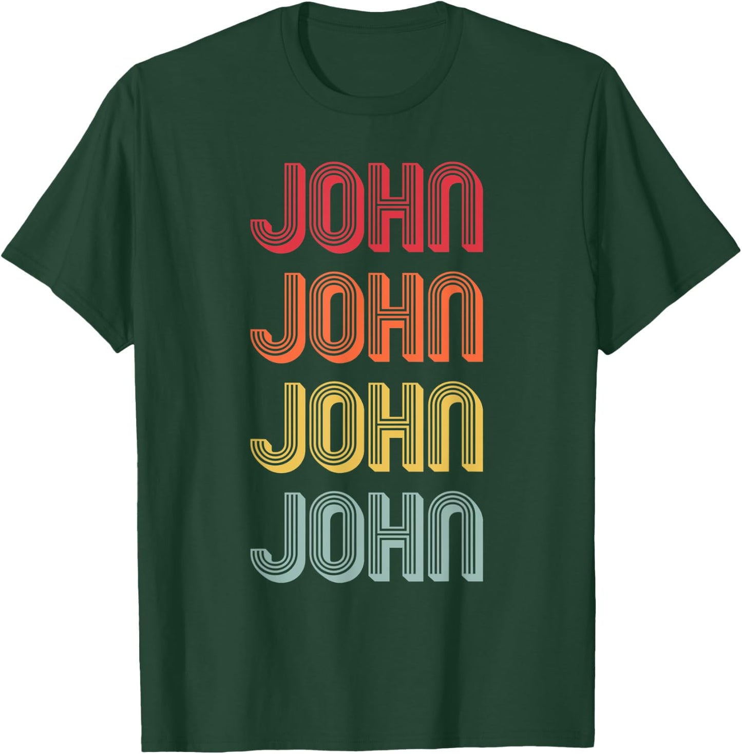 JOHN Gift Name Personalized Funny Retro Vintage Birthday T-Shirt - T-Shirt | Forest