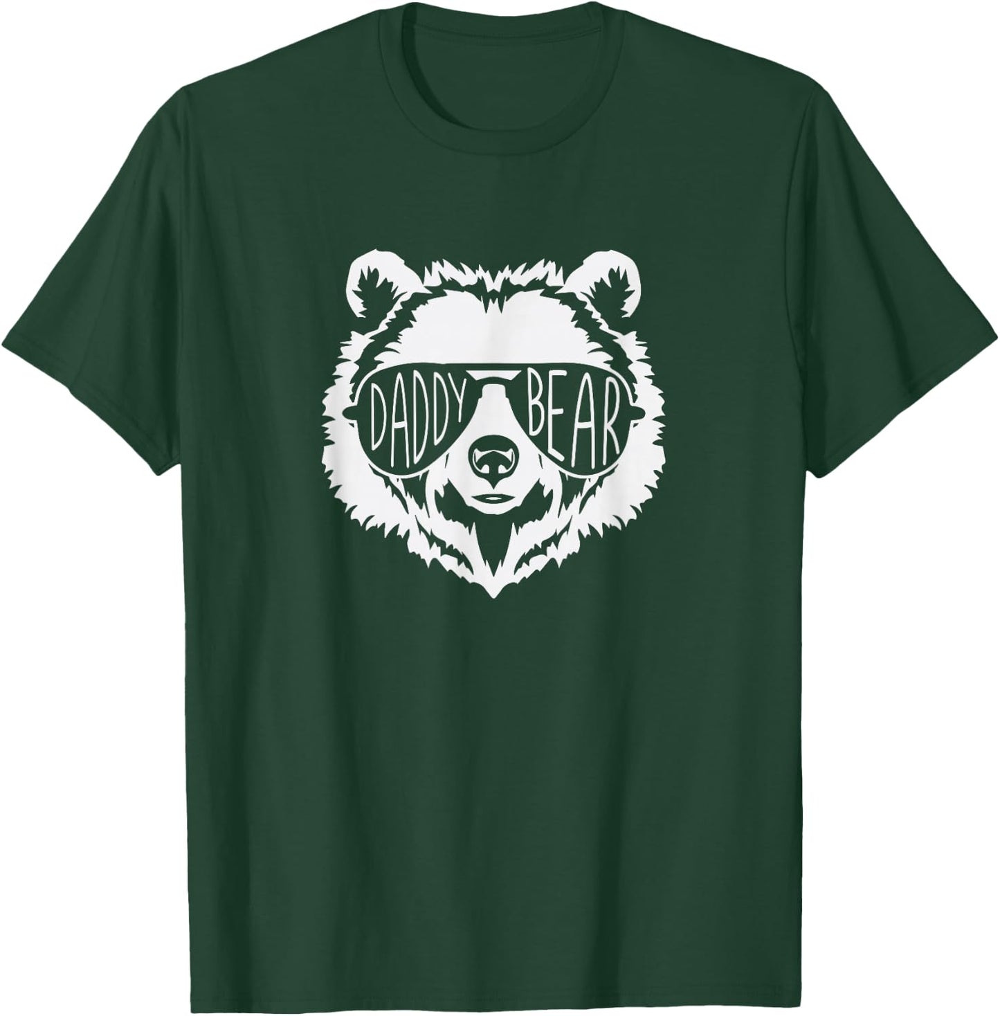 Daddy Bear Face with Sunglasses Father's Day T-Shirt - T-Shirt | Forest
