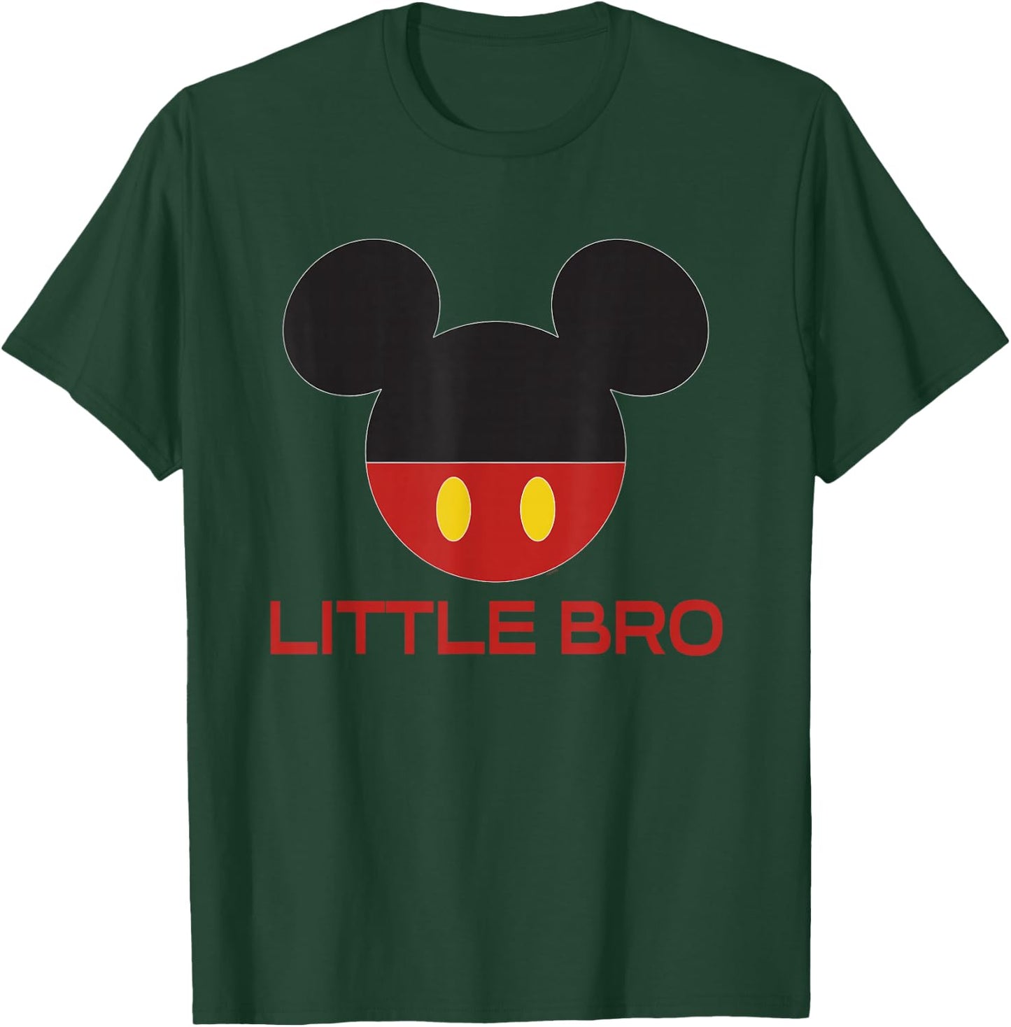 Disney Mickey Mouse Red Shorts Icon Little Bro Family T-Shirt - T-Shirt | Forest