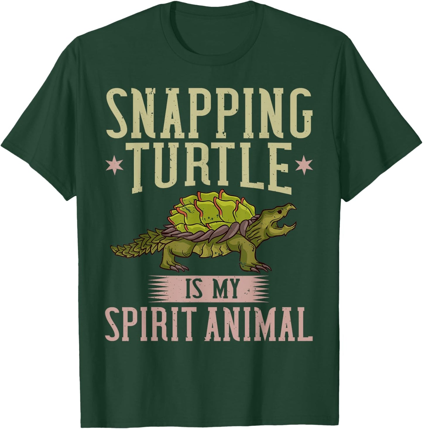 Snapping Turtle Alligator Pet Shell T-Shirt - T-Shirt | Forest