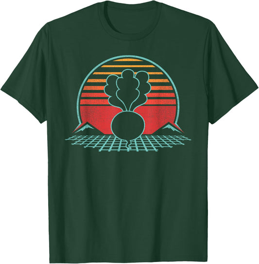 Turnip Retro Vintage 80s Style Gift T-Shirt - T-Shirt | Forest